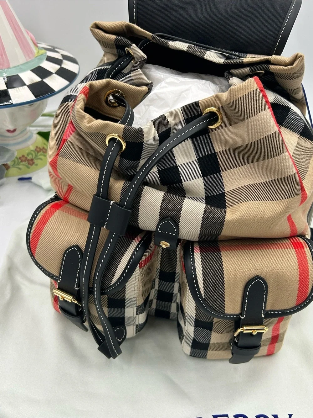 Burberry backpack signature